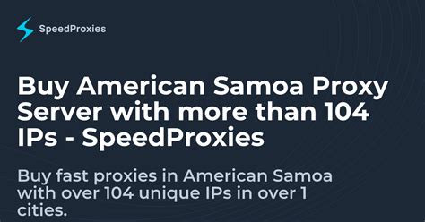 samoa proxies
